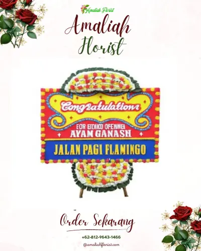 Bunga Papan Congratulation di Kalipucang